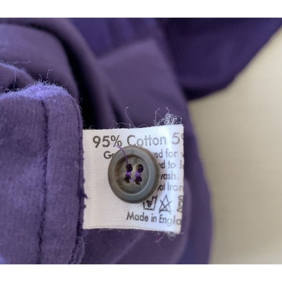 Eskandar Purple Cotton Corduroy Shirt Shirting Top Tunic Tincture sz 0 XS GOOP - Picture 10 of 11